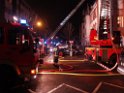 Feuer 3 Dachstuhlbrand Koeln Muelheim Gluecksburgstr P181